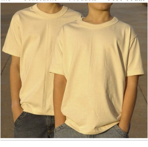 Youth Short Sleeve Organic Cotton Crew Neck T-shirt